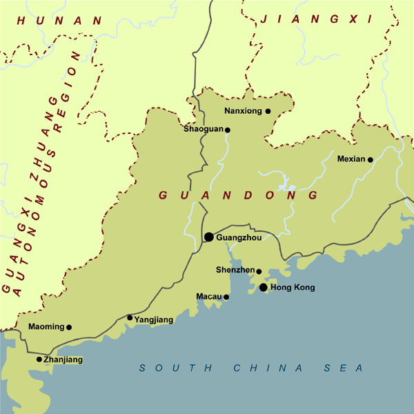 Regions Map of Macao